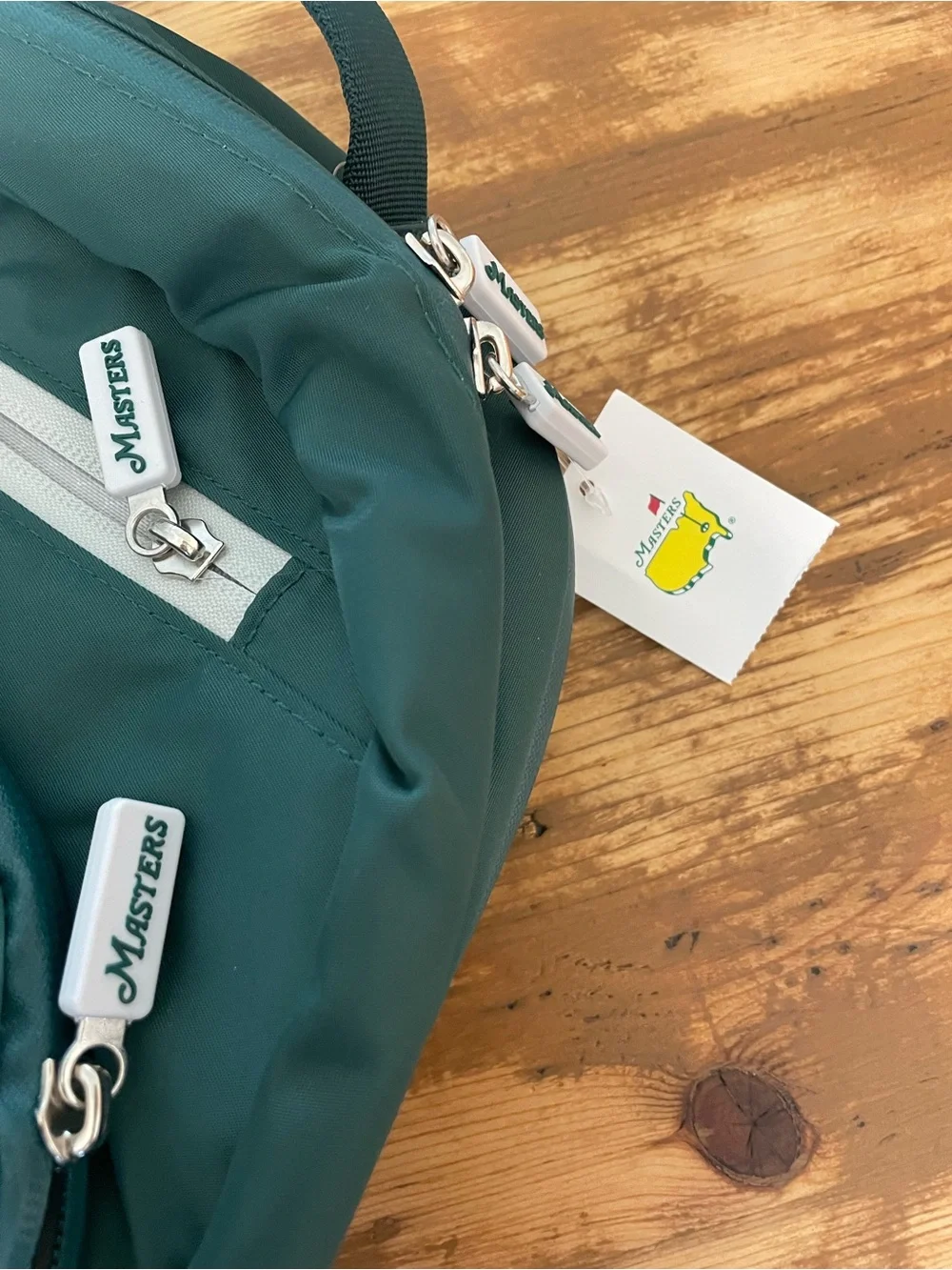 NWT Masters Green Golf Logo Backpack - Masters green